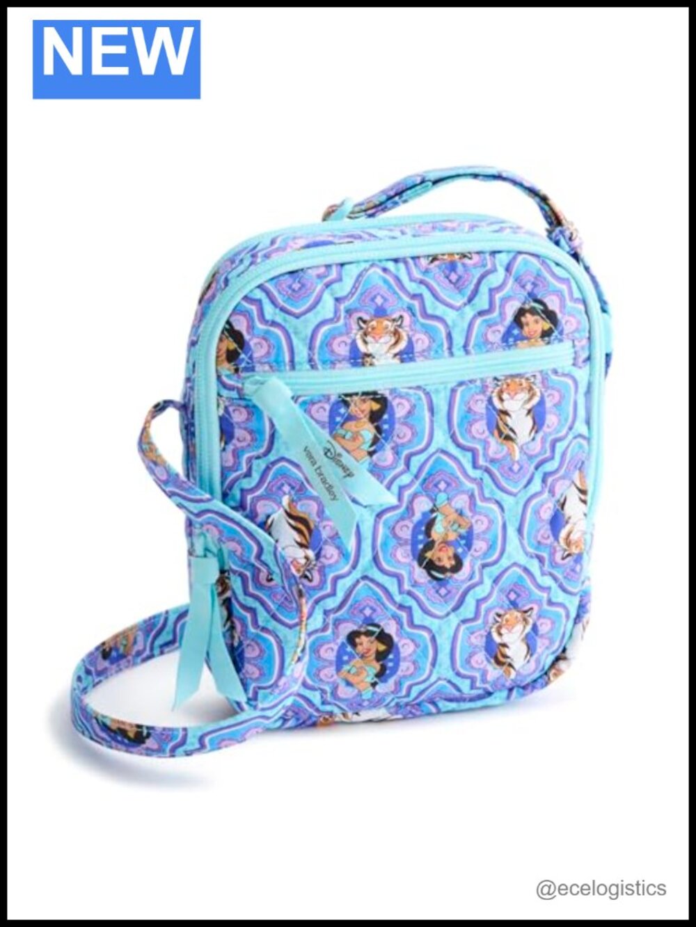 Quilted Cotton Crossbody Bag with Adjustable Strap and Multiple Pockets